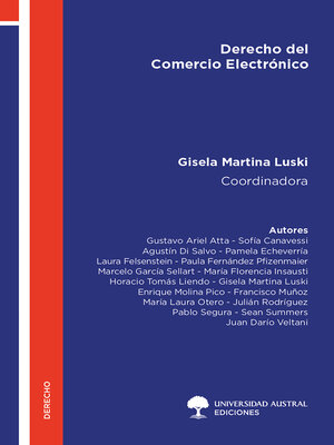 cover image of Derecho del Comercio Electrónico